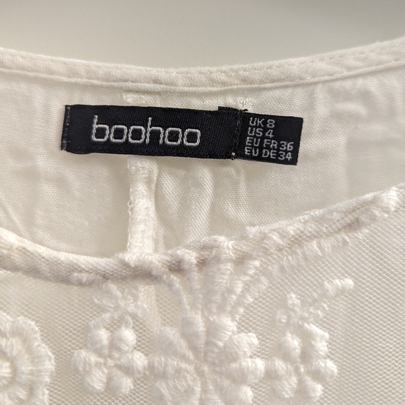 Boohoo Bohemian Flare Sleeve Baby Doll Dress - Picture 4 of 7